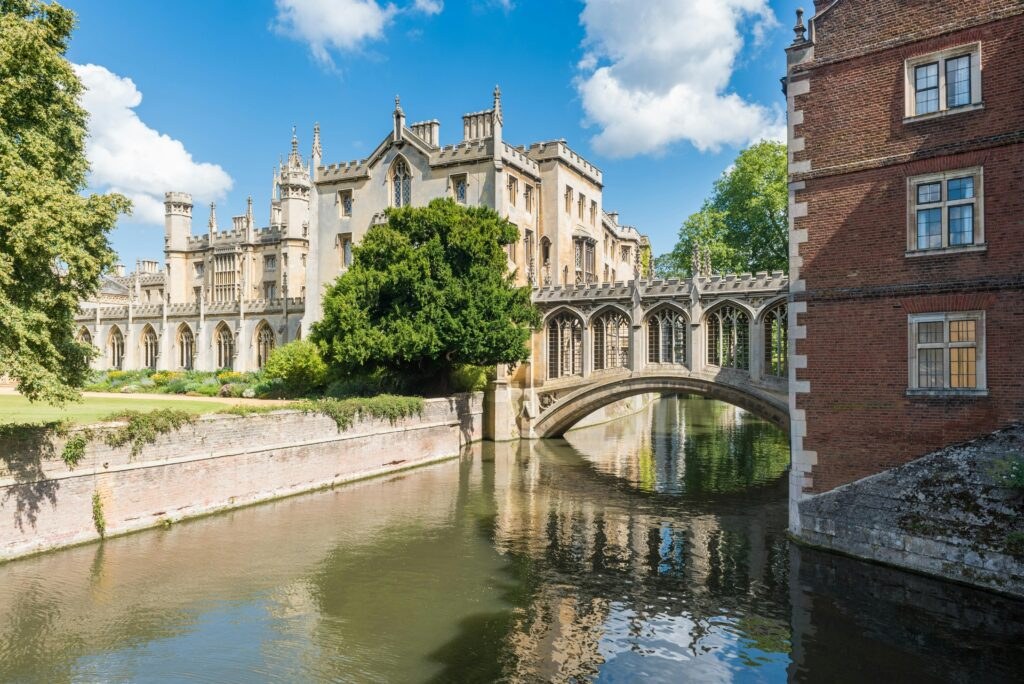 St John's College, Cambridge, with the Bridge of Sighs