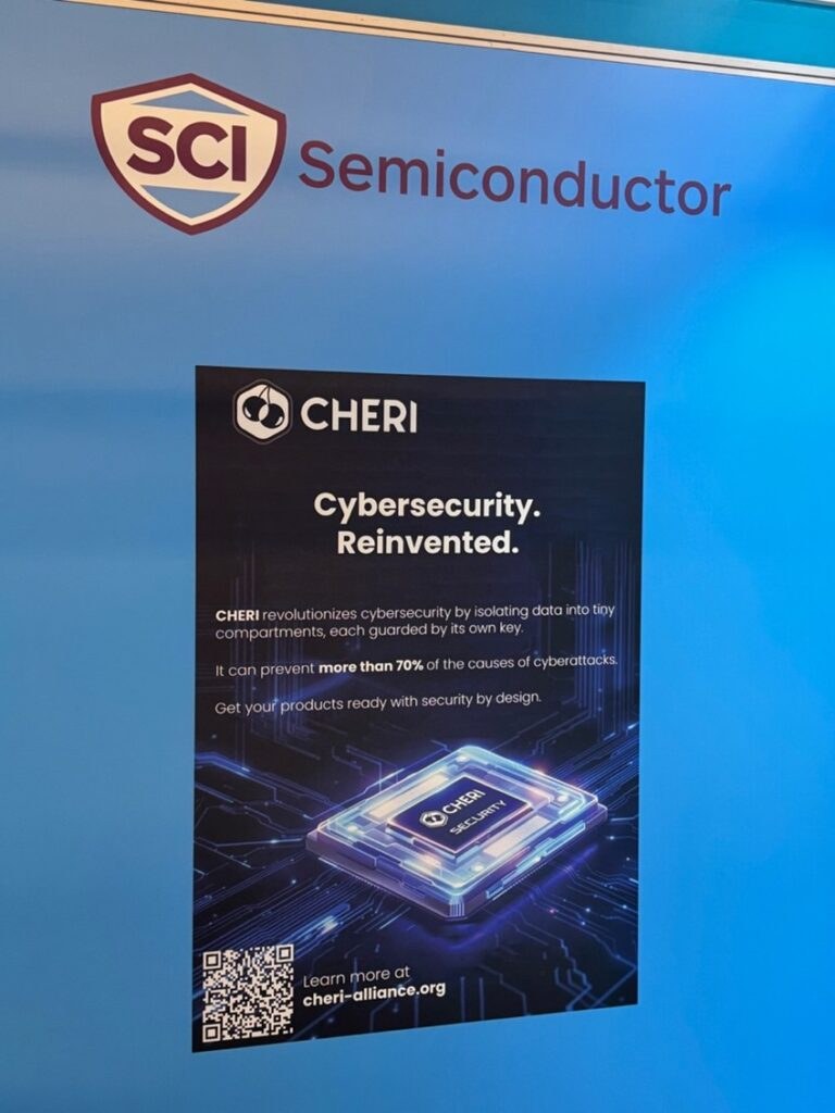 SCI Semiconductor Banner with information about CHERI