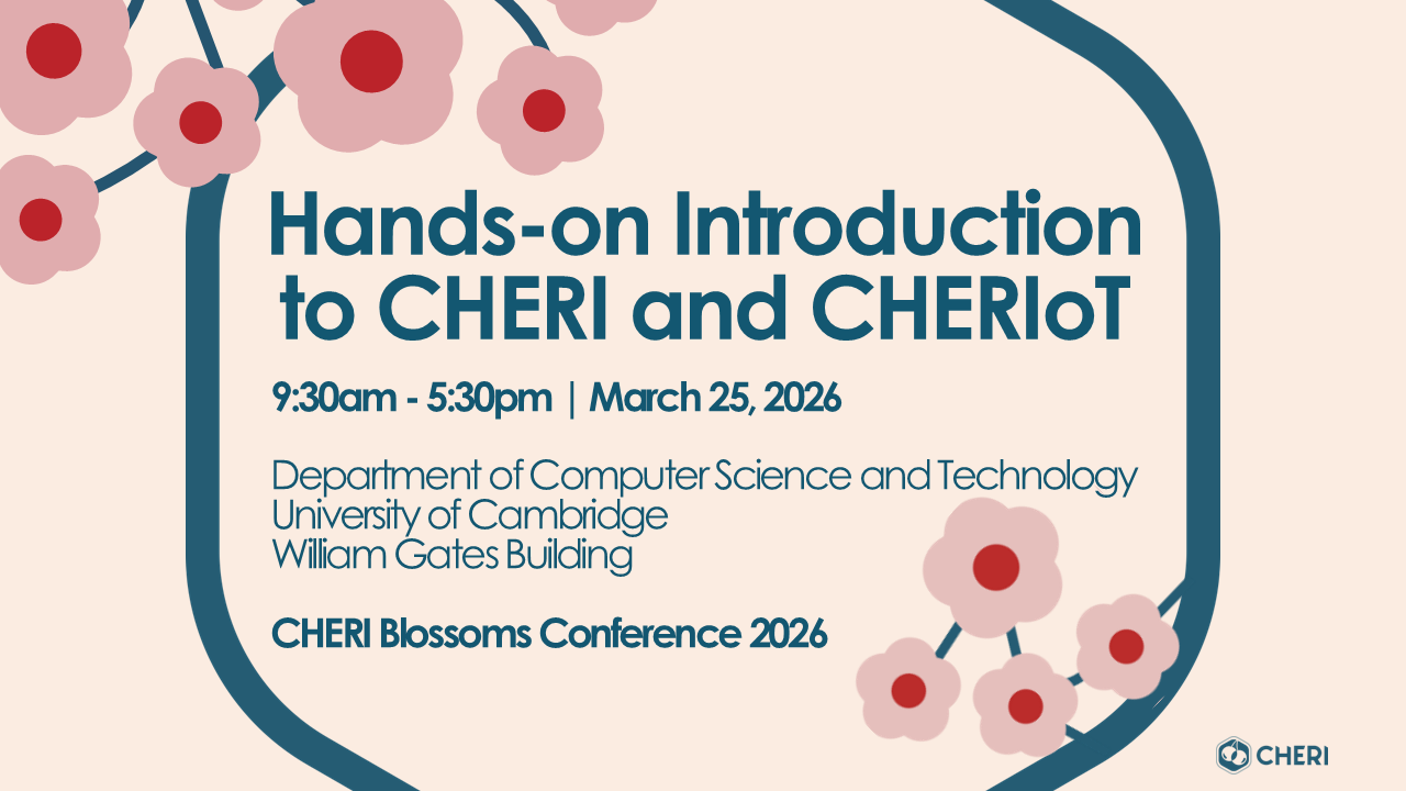 Hands-on Introduction to CHERI and CHERIoT Banner